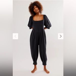 Free People • Lotta Love Romper • Black • Large • Excellent Condition